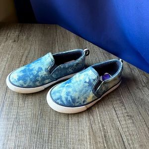 Cat & Jack Slip on Blue tie dye shoes